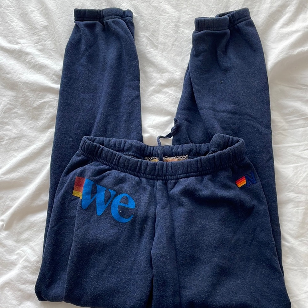 Rare WeWork Collab aviator nation sweatpants navy